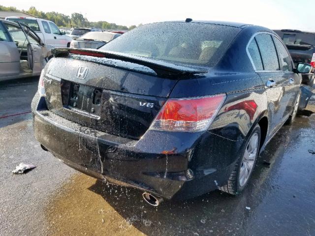 1HGCP3F86AA025960 - 2010 HONDA ACCORD EXL BLACK photo 4