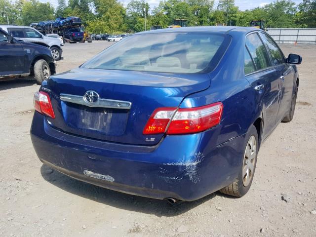 4T1BE46K99U269237 - 2009 TOYOTA CAMRY BASE BLUE photo 4