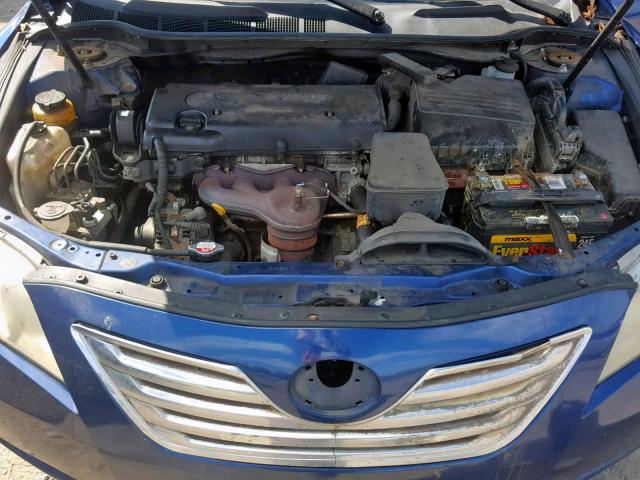 4T1BE46K99U269237 - 2009 TOYOTA CAMRY BASE BLUE photo 7