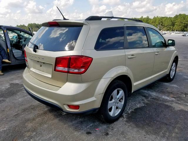 3D4PH1FG0BT559624 - 2011 DODGE JOURNEY MA GOLD photo 4