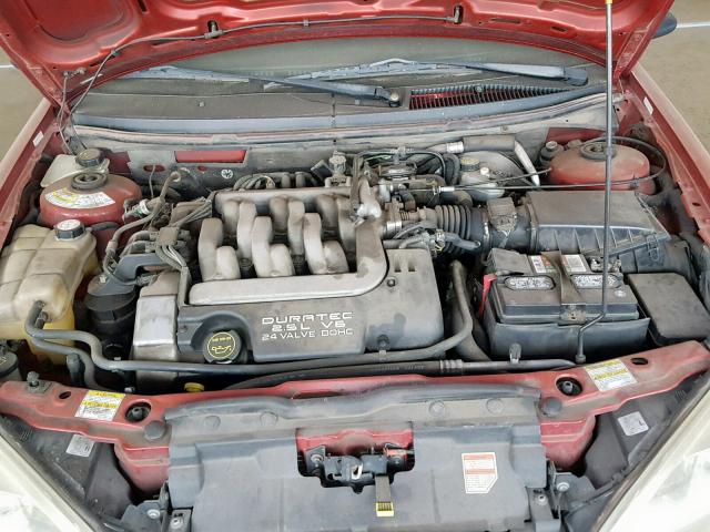 1ZWFT61L315608735 - 2001 MERCURY COUGAR V6 RED photo 7