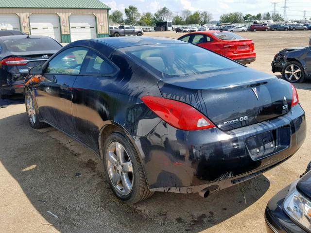 1G2ZH17N284115523 - 2008 PONTIAC G6 GT BLACK photo 3