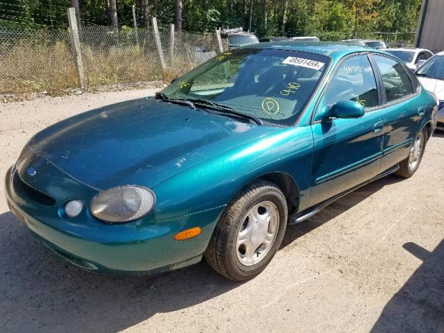 1FALP52U8VG182573 - 1997 FORD TAURUS GL GREEN photo 2