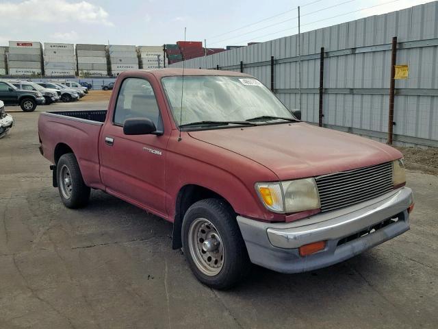 4TANL42N3XZ428451 - 1999 TOYOTA TACOMA RED photo 1