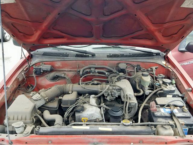 4TANL42N3XZ428451 - 1999 TOYOTA TACOMA RED photo 7