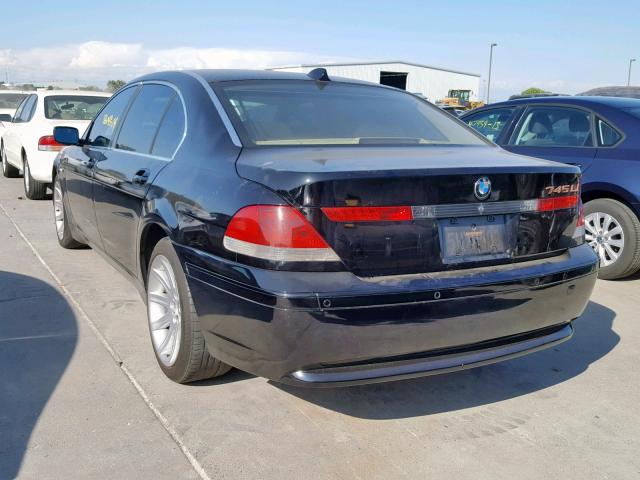 WBAGN63534DS52699 - 2004 BMW 745 LI BLACK photo 3