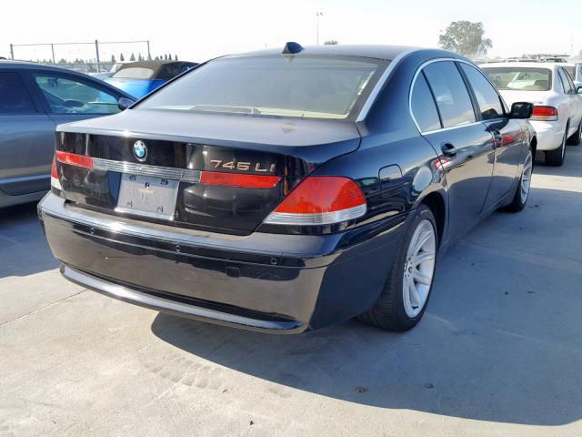 WBAGN63534DS52699 - 2004 BMW 745 LI BLACK photo 4