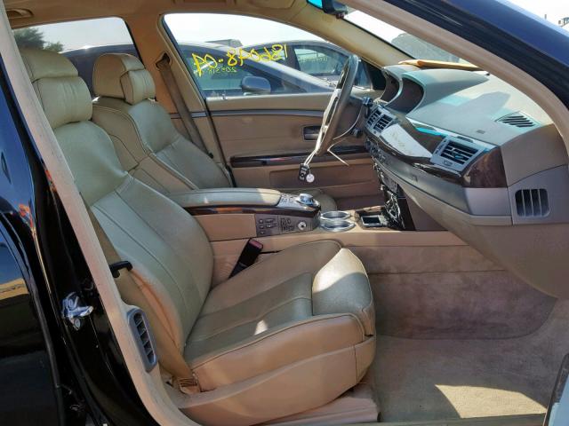 WBAGN63534DS52699 - 2004 BMW 745 LI BLACK photo 5