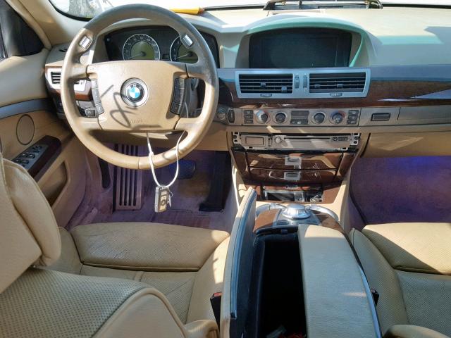 WBAGN63534DS52699 - 2004 BMW 745 LI BLACK photo 9