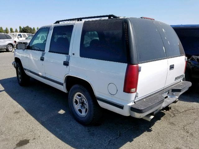 1GNEK13K6SJ399939 - 1995 CHEVROLET TAHOE K150 WHITE photo 3