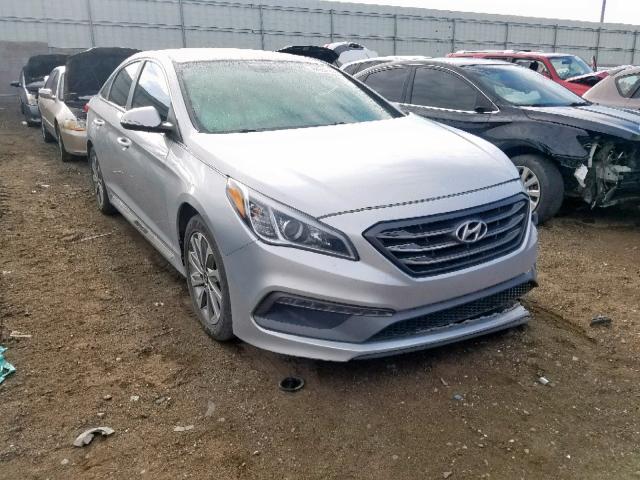 5NPE34AF3FH073852 - 2015 HYUNDAI SONATA SPO SILVER photo 1