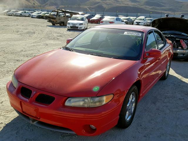 1G2WP52K8WF251943 - 1998 PONTIAC GRAND PRIX RED photo 2