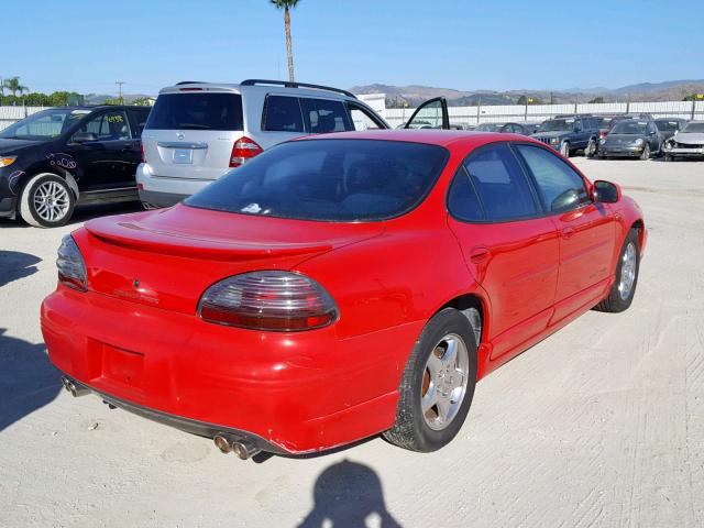 1G2WP52K8WF251943 - 1998 PONTIAC GRAND PRIX RED photo 4