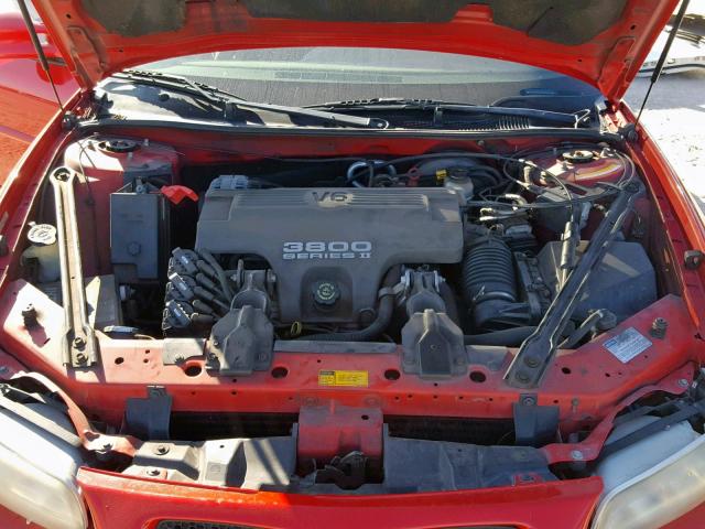 1G2WP52K8WF251943 - 1998 PONTIAC GRAND PRIX RED photo 7