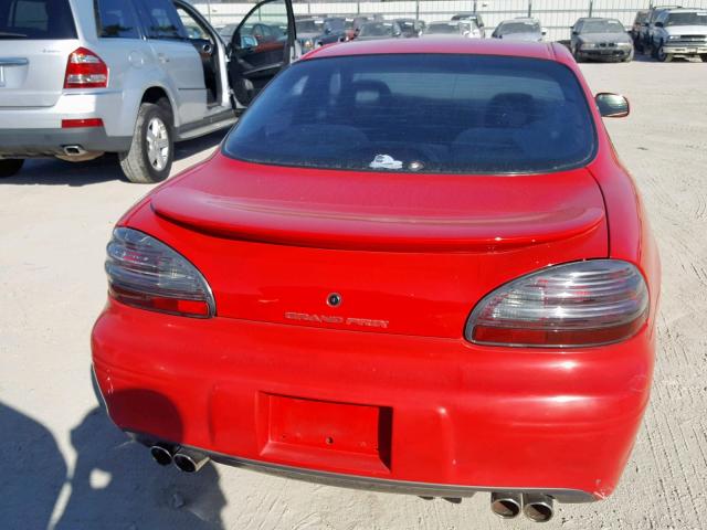 1G2WP52K8WF251943 - 1998 PONTIAC GRAND PRIX RED photo 9