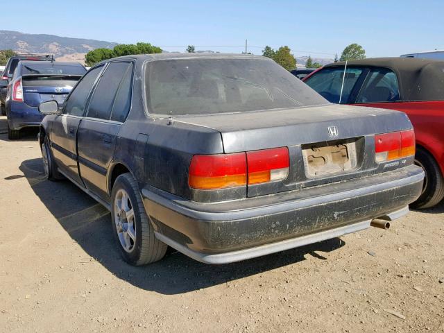 1HGCB7650PA041933 - 1993 HONDA ACCORD LX BLACK photo 3