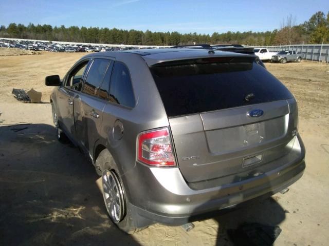 2FMDK48C18BA19616 - 2008 FORD EDGE SEL GRAY photo 3