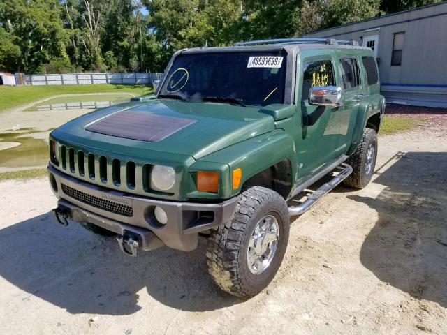 5GTDN136368168890 - 2006 HUMMER H3 GREEN photo 2