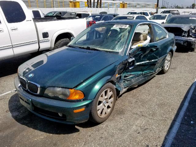 WBABM334XYJN62245 - 2000 BMW 323 CI GREEN photo 2