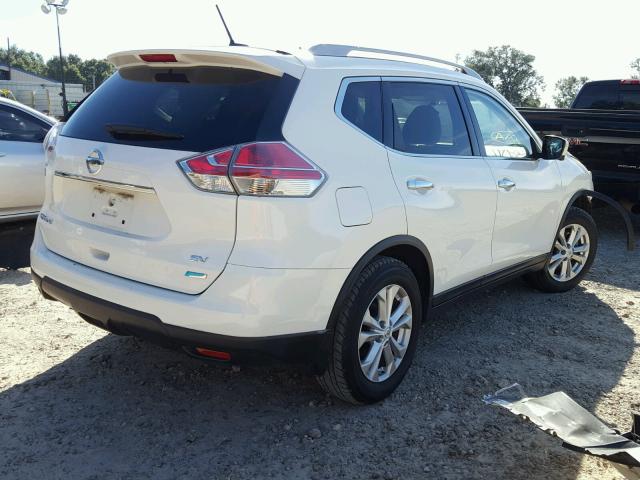 5N1AT2MLXEC774589 - 2014 NISSAN ROGUE S WHITE photo 4