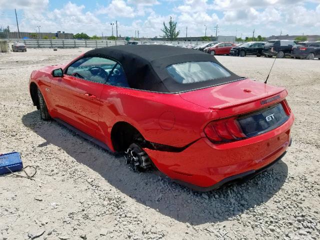 1FATP8FF0K5151063 - 2019 FORD MUSTANG GT RED photo 3