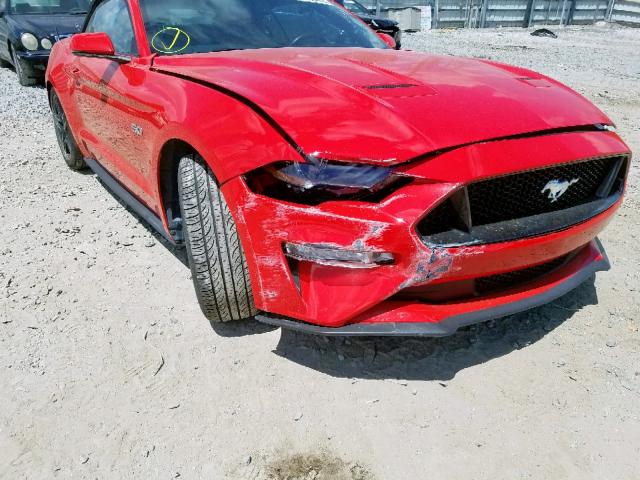 1FATP8FF0K5151063 - 2019 FORD MUSTANG GT RED photo 9