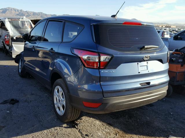 1FMCU0F7XJUA10322 - 2018 FORD ESCAPE S BLUE photo 3