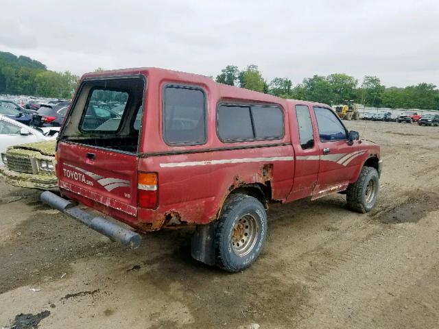 JT4VN13G0N5091934 - 1992 TOYOTA PICKUP 1/2 RED photo 4