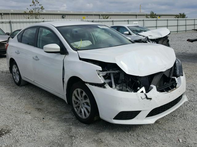 3N1AB7AP0JY226617 - 2018 NISSAN SENTRA S WHITE photo 1