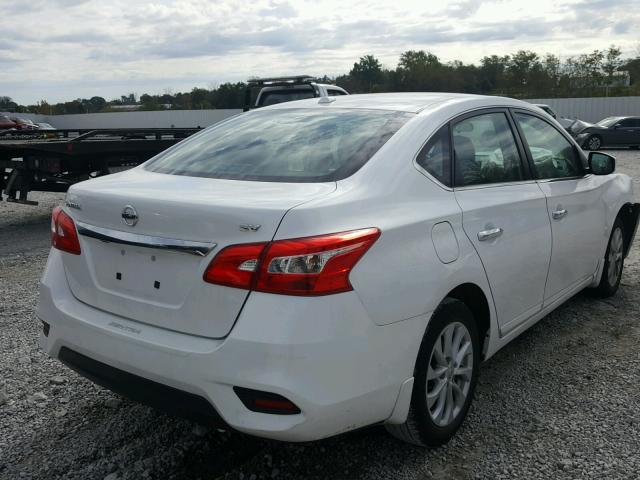 3N1AB7AP0JY226617 - 2018 NISSAN SENTRA S WHITE photo 4