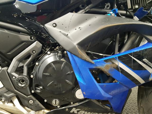 JKAEXEJ14JDA02962 - 2018 KAWASAKI EX650 J BLUE photo 5