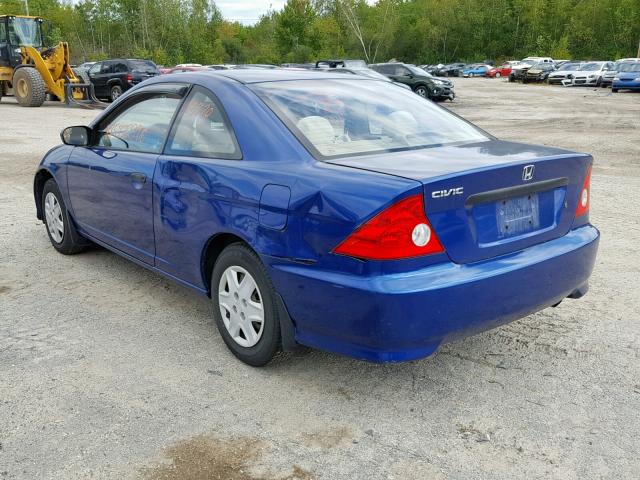 1HGEM21144L061547 - 2004 HONDA CIVIC DX V BLUE photo 3