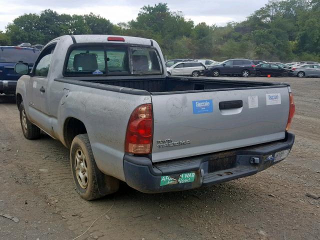 5TENX22N56Z234732 - 2006 TOYOTA TACOMA GRAY photo 3