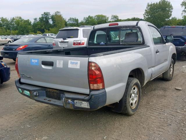 5TENX22N56Z234732 - 2006 TOYOTA TACOMA GRAY photo 4