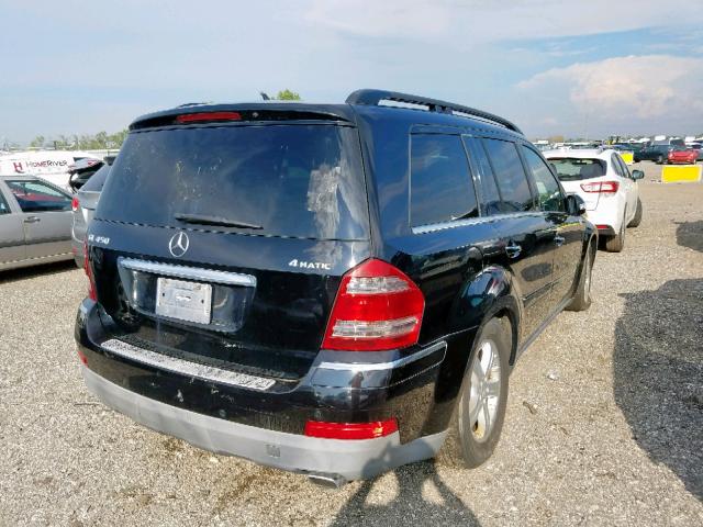 4JGBF71E98A298978 - 2008 MERCEDES-BENZ GL 450 4MA BLACK photo 4