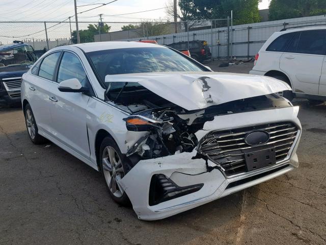 5NPE34AF9JH611530 - 2018 HYUNDAI SONATA SPO WHITE photo 1