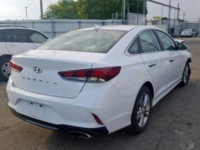 5NPE34AF9JH611530 - 2018 HYUNDAI SONATA SPO WHITE photo 4