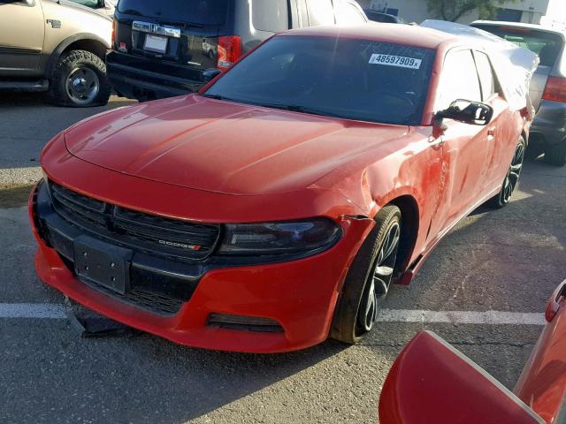 2C3CDXBG6JH290699 - 2018 DODGE CHARGER SX RED photo 2