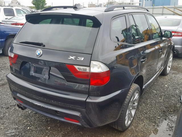 WBXPC93458WJ14094 - 2008 BMW X3 3.0SI BLACK photo 4