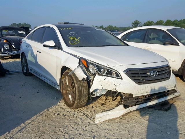 5NPE34AF4FH200754 - 2015 HYUNDAI SONATA SPO WHITE photo 1