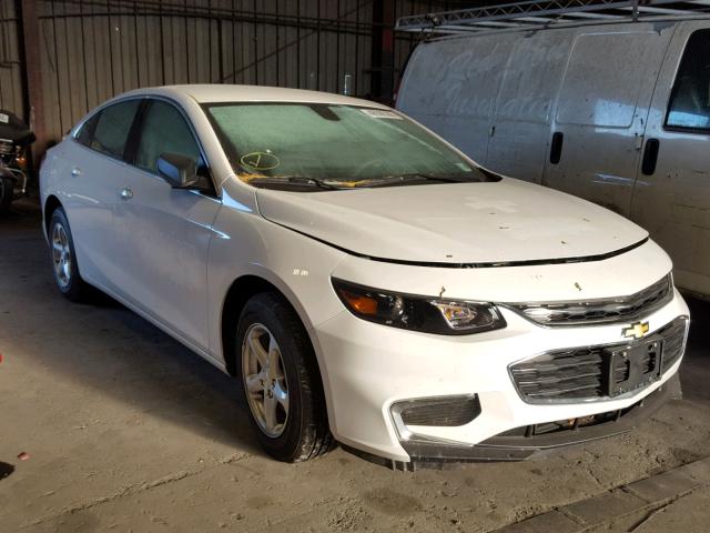 1G1ZC5ST2JF187767 - 2018 CHEVROLET MALIBU LS თეთრი ფოტო 1