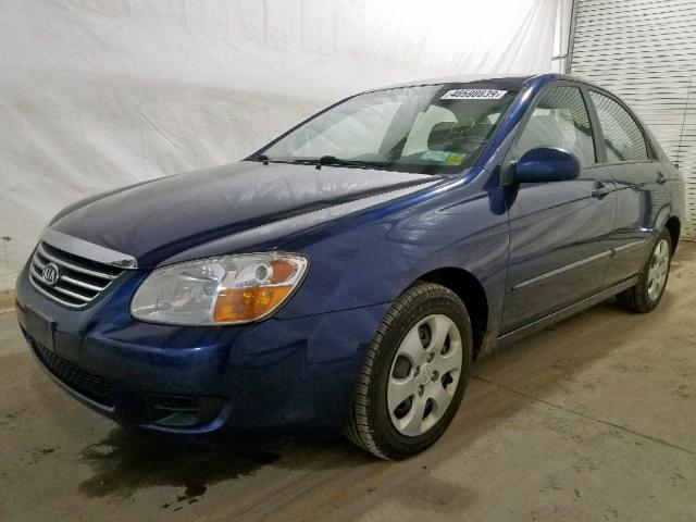 KNAFE121385557570 - 2008 KIA SPECTRA EX BLUE photo 2