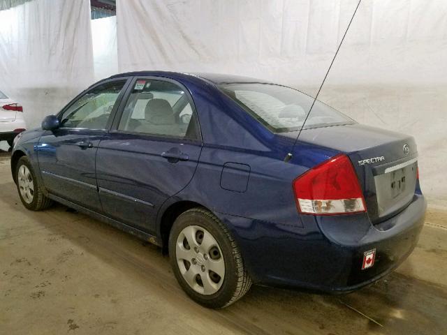 KNAFE121385557570 - 2008 KIA SPECTRA EX BLUE photo 3