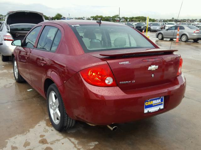 1G1AL58F187116109 - 2008 CHEVROLET COBALT LT RED photo 3