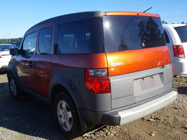 5J6YH28504L004233 - 2004 HONDA ELEMENT EX ORANGE photo 3