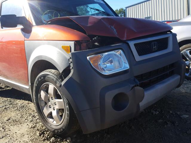 5J6YH28504L004233 - 2004 HONDA ELEMENT EX ORANGE photo 9