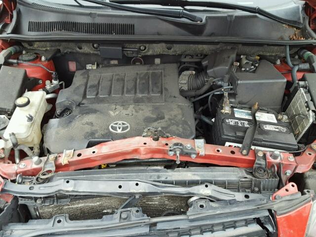 JTMRK4DV3A5089291 - 2010 TOYOTA RAV4 SPORT RED photo 7