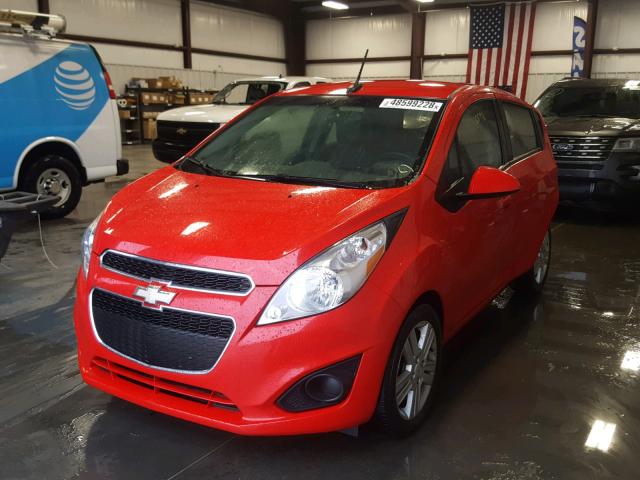 KL8CB6S94EC478393 - 2014 CHEVROLET SPARK LS RED photo 2