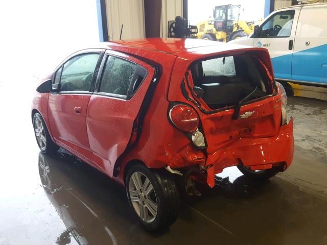 KL8CB6S94EC478393 - 2014 CHEVROLET SPARK LS RED photo 3