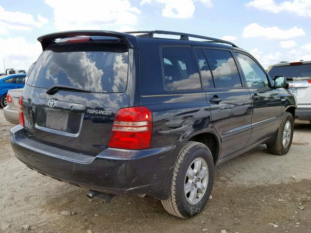 JTEGF21A620048259 - 2002 TOYOTA HIGHLANDER BLACK photo 4